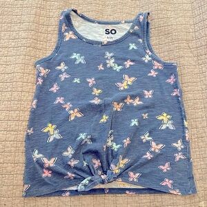 SO girls butterfly tank top